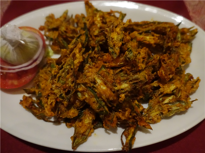 fried okra (bhindi)
